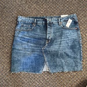 High Waisted Denim Skirt